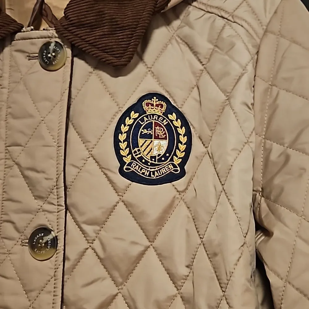 Lauren Ralph Embroidered Quilted Hooded Jacket Size:XL  NWT - Picture 4 of 11